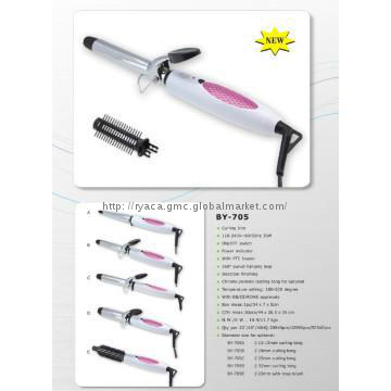 curling iron with PTC heater