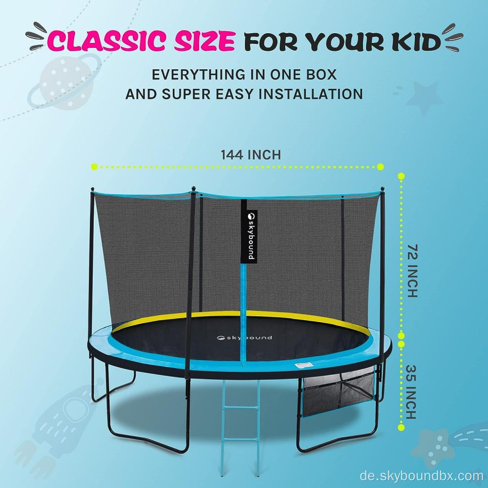 Himmelgebundener Garten -Trampolin 12ft