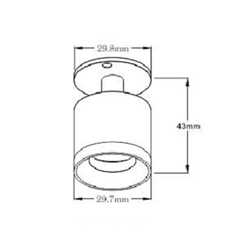 LEDER Low Power Black 2W LED Downlight