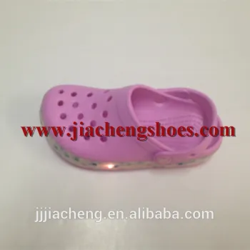LED light children Eva clogs sandal