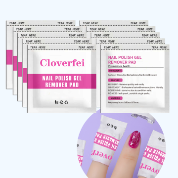 Clovefei mengupas pad pembersih kuku gel pembersih kuku