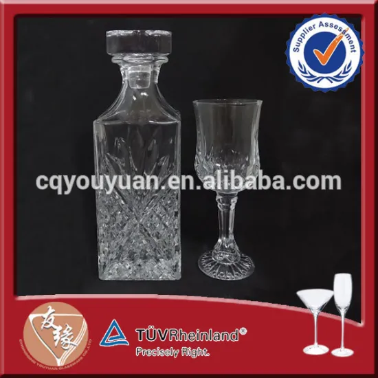 beautiful 800ml spirits glass bottles and cup gift set
Red Wine Goblet