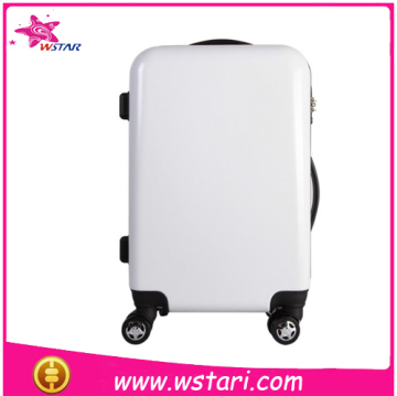 2015 female and ladies hot selling pattery carry-on pc abs trolley luggage with TSA lock