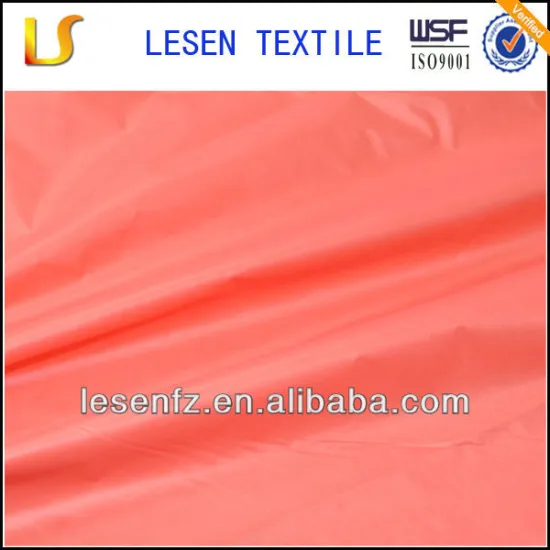 Lesen textile wholesale water proof nylon ripstop polyurethane coated nylon fabric price