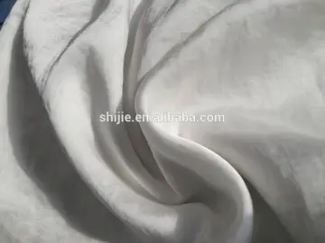 white color polyester washed satin/polyester washed crepe satin/crinkle washed satin