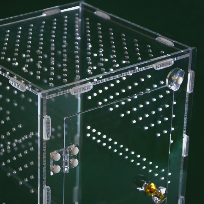 Caja de reproducción acríllica empalmada ventilada