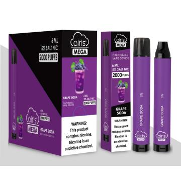 Bút Vape dùng một lần đầy đủ hương vị Airis Mega Vaporizer