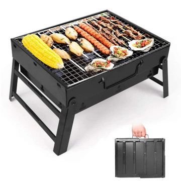 Foldable Charcoal BBQ Grill for Outdoor Camping and Parties