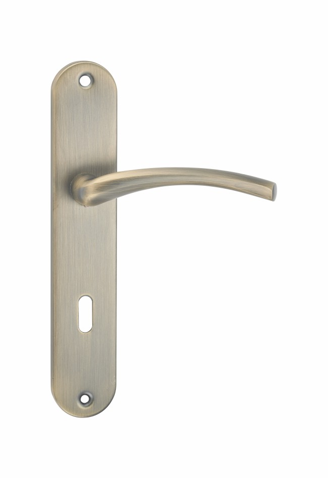 Security Aluminum Door Handle Chrome Finish