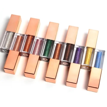 Liquid Metallic Pigments Shimmer Eyeshadow Makeup - 10 Colors Sparkling Eye Shadow Long Lasting Waterproof