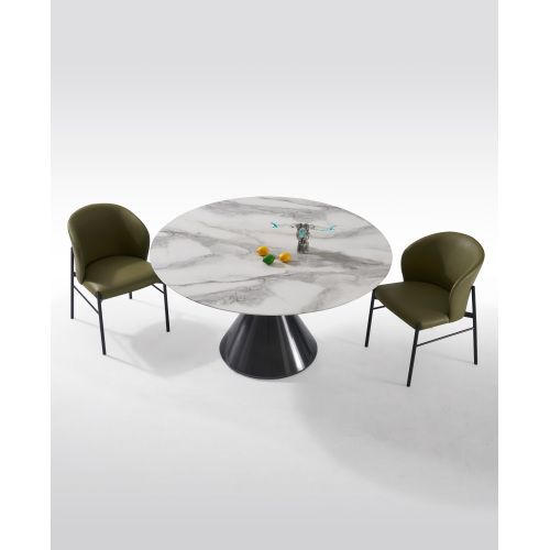 Modern luxury round marble coffee table