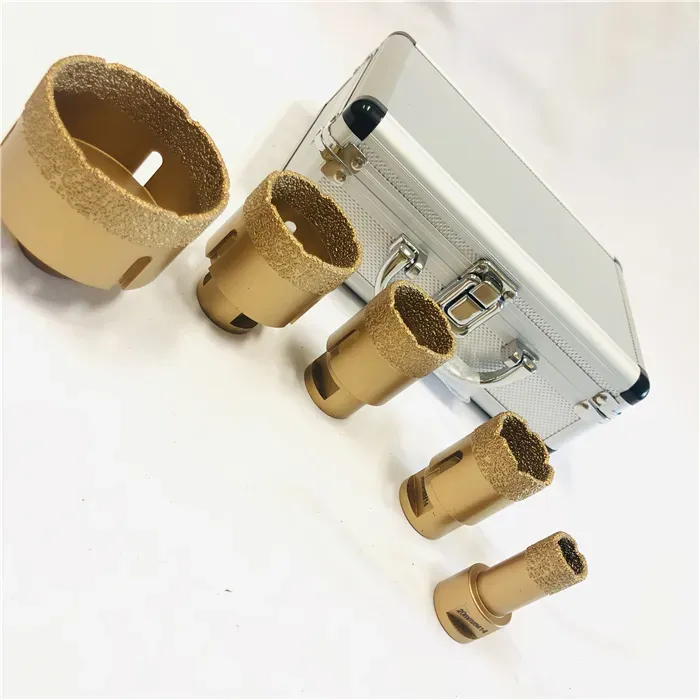 Diamond Tip Core Drill Bit Set for Porcelain Tile Hole Cutting