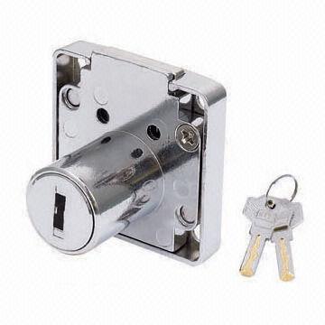 Drawer Lock with S-Shaped Key, Anti-theft Design, 20,000 Combination