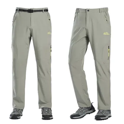 Men's Quick-Drying Cargo Pants for Outdoor Running and Fitness