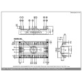 One screw mounting 3 phase bridge rectifier series thyristor