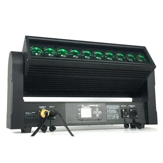 Nightclub Lights Zoom IP65 10x40W RGBW 4in1 LED Moving Head Bar