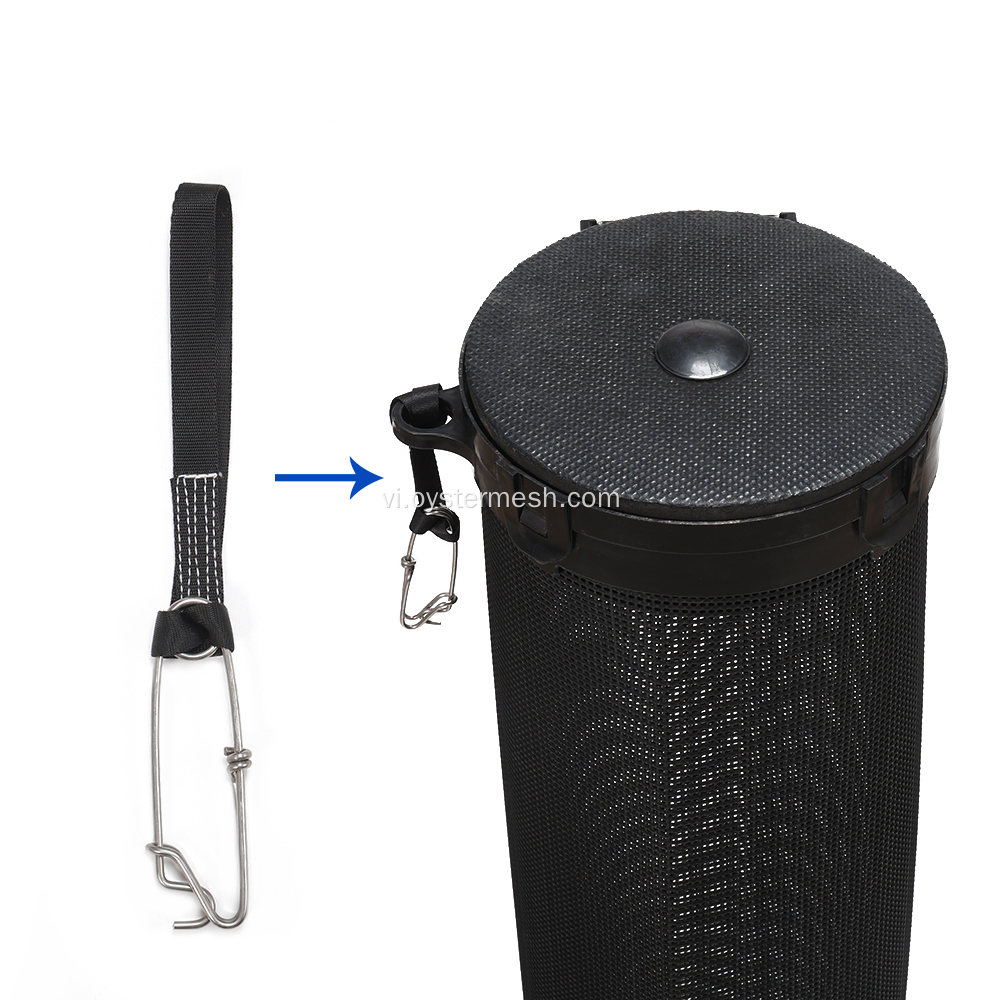 316 clip cá mập bằng thép không gỉ với dây nylon