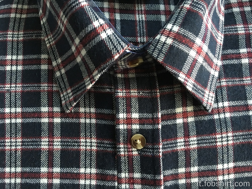 Camicia da lavoro in tessuto di flanella