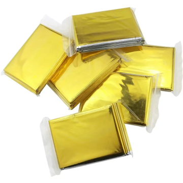 52"x82" Waterproof Emergency Mylar Space Blanket Aluminum Foil Insulation