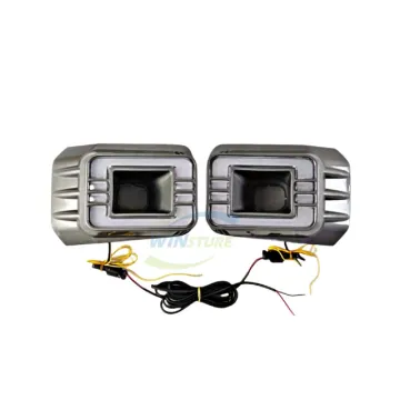 LED Daytime Running Lights with Turn Signal Bumper Fog Light Driving Lamp #HIL-C002 for Toyota Hilux Revo Rocco 2020-2021