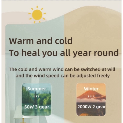 Portable Electric Space Heater Fan