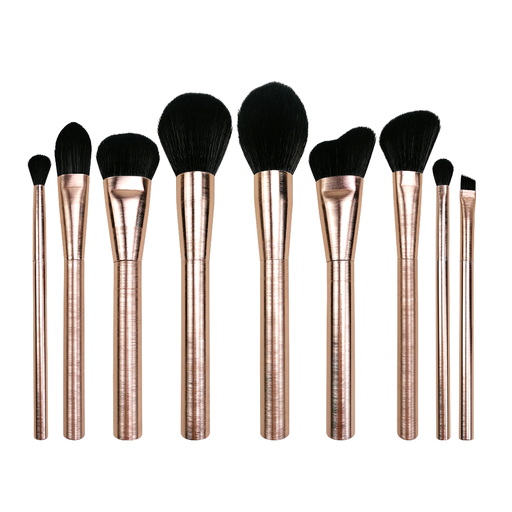 Metal Makeup Brush Set