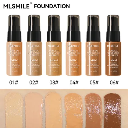 Korean Matte Long-Lasting Foundation with Full Coverage and Poreless Finish