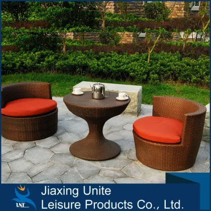 Aluminum+rattan bullet shape furniture/hd designs outdoor furniture