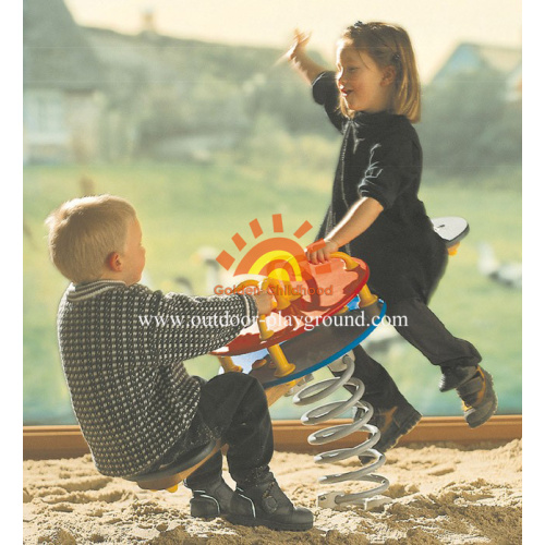 Estructura de jinetes de primavera de juegos al aire libre para niños pequeños