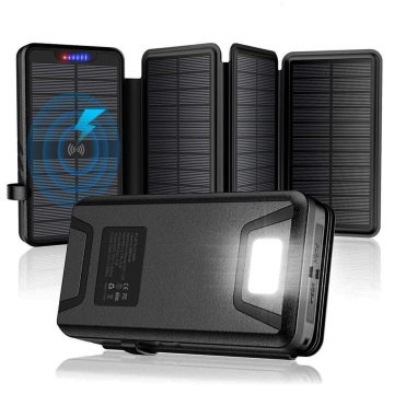 Solar Power Bank - 38800 mAh Portable wodoodporne ładowanie słoneczne o dużej pojemności do biwakowania i użytkowania na zewnątrz