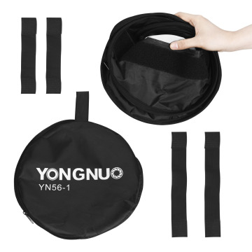 لوحة ضوء فيديو LED Yongnuo مع مرشح ناعم وناشر لتصوير الاستوديو
