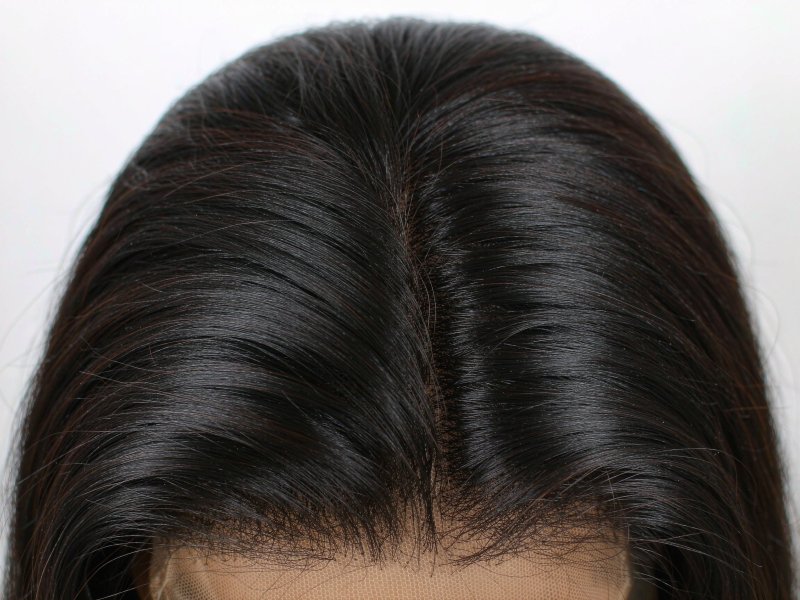 Dark Brown Deep Wave Lace Front Wig 100% Human Hair