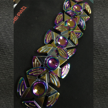 New Colorful Creative Funny Zinc Alloy Hand Spinner Tri Spinner Fidget Finger Gyro