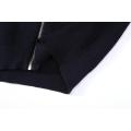 Cardigan extensible tricoté à col montant et zip intégral pour hommes