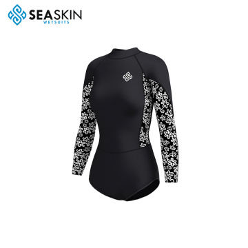 Seaskin 2 mm Women Manga larga Super Stretch Bikini Wetsuit