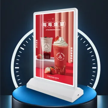 Custom Aluminum Frame LED Light Box: A4 A5 Tempered Glass Display