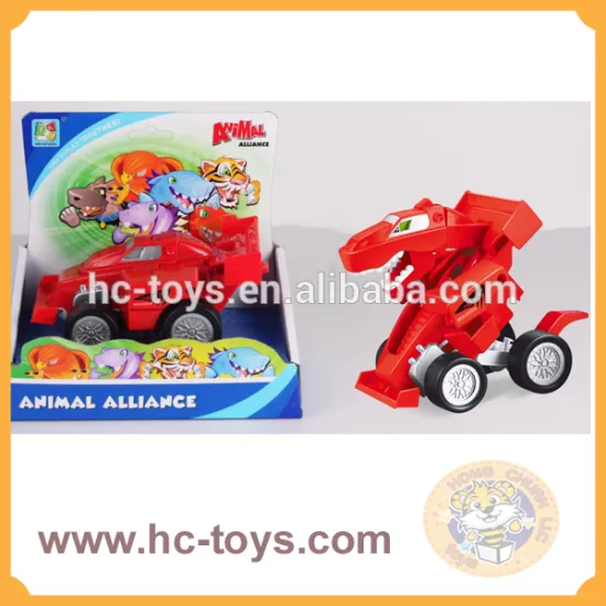 Sliding Car with Deformation, Deformable Animal and Car, Transformable Dinosaur Car