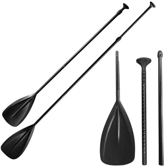 Adjustable Aluminum SUP Paddle with Glass Fiber Blade for Water Sports