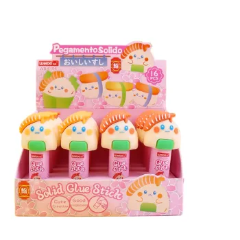 Wholesale Kawaii Cute Creative Mini Stationery: Weibo Cartoon Sushi Rice Ball Glue Sticks for School