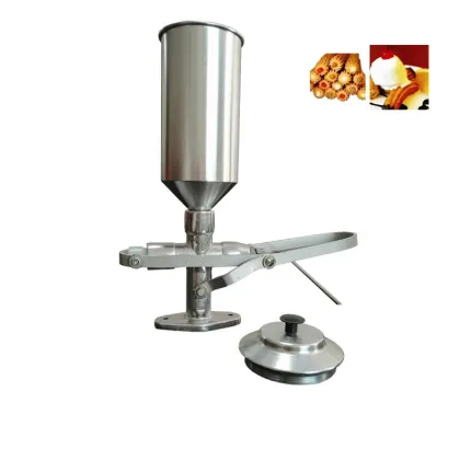 1.8L Commercial Ice Cream Churros Machine: Easy Operation Manual and Donut Churros Filling Machine for Spanish Churros Stuffing