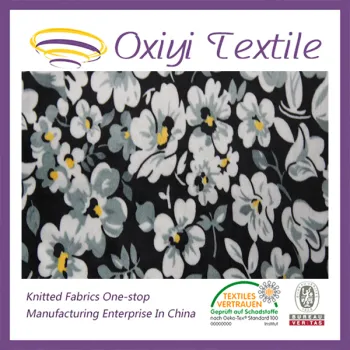printed Single jersey knit fabric wholesale factory,baby cotton frocks designs