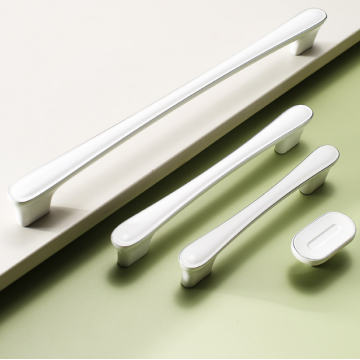 Modern Minimalist Krem Beyaz Çinko Alaşımlı Çekmece Çekerleri