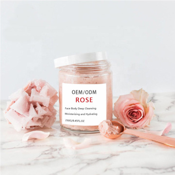 Custom OEM Factory Rose Body Scrub für tiefe Reinigung und Flüssigkeitszufuhr