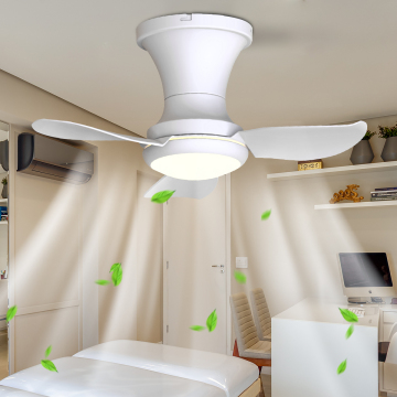 Remote Control 3 Blade LED Ceiling Fan with Light for Bedroom and Living Room
