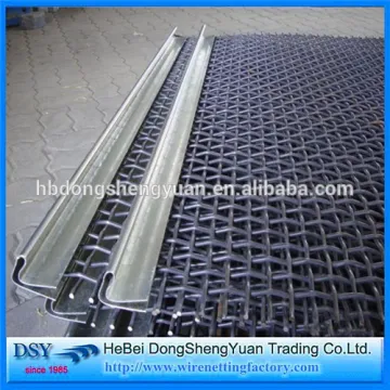 Black spark crimped mine sieving screen mesh