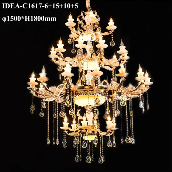 suspension hotel pendant lighting candle chandelier