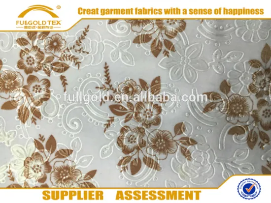 95% polyester 5% spandex KS Velvet KNITTED Velvet dyed With Emboss