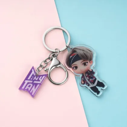Personalized JUNG KOOK Double-sided Acrylic KPOP Keychain