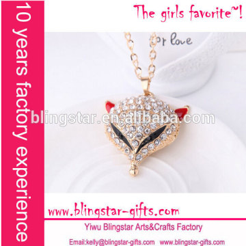 fashion fox necklace