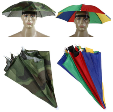 24 Inch Arc High Weight Hand-Free Picnic Umbrellas and Hats for Adults and Kids